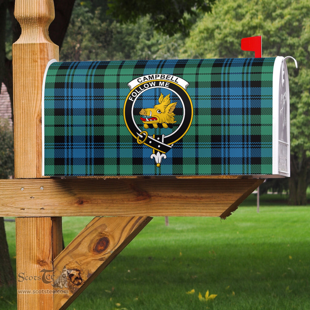 ScotsTee Shop Scottish Campbell (of Breadalbane) Clan Crest Tartan Mailbox Cover