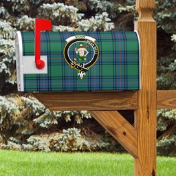 ScotsTee Shop Scottish Shaw of Sauchie Clan Crest Tartan Mailbox Cover