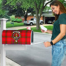 ScotsTee Shop Scottish MacDowall (of Garthland) Clan Crest Tartan Mailbox Cover