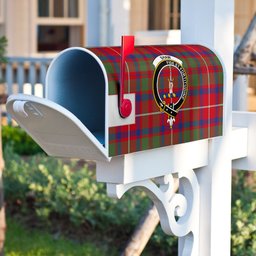 ScotsTee Shop Scottish Shaw of Tordarroch Clan Crest Tartan Mailbox Cover