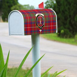 ScotsTee Shop Scottish Shaw of Tordarroch Clan Crest Tartan Mailbox Cover