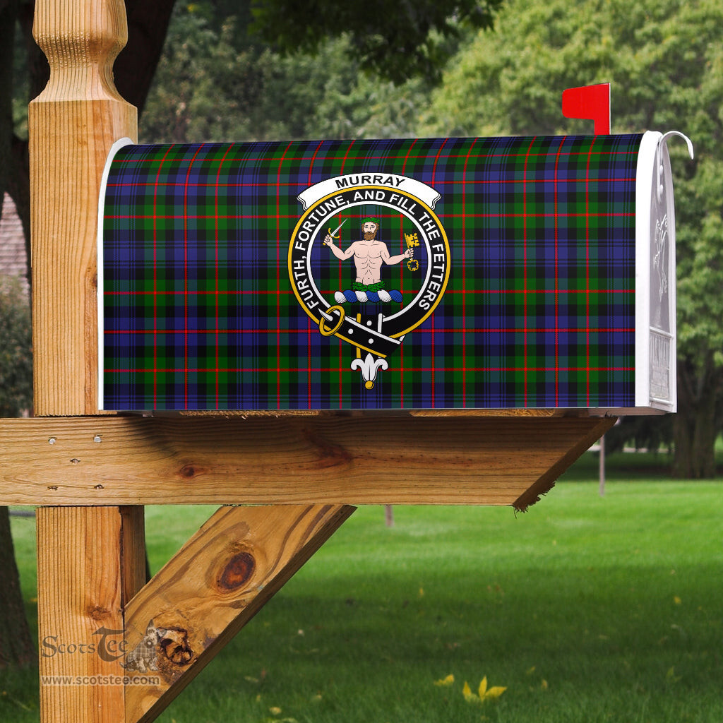 ScotsTee Shop Scottish Murray of Atholl Modern Clan Crest Tartan Mailbox Cover