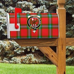 ScotsTee Shop Scottish MacLaine of Loch Buie Clan Crest Tartan Mailbox Cover