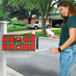ScotsTee Shop Scottish MacLaine of Loch Buie Clan Crest Tartan Mailbox Cover