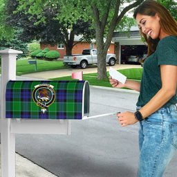ScotsTee Shop Scottish Graham of Menteith Modern Clan Crest Tartan Mailbox Cover