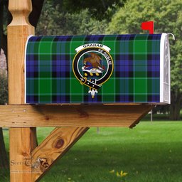 ScotsTee Shop Scottish Graham of Menteith Modern Clan Crest Tartan Mailbox Cover