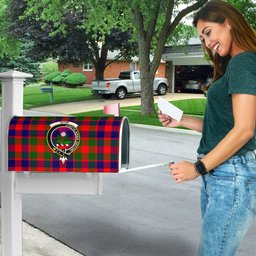 ScotsTee Shop Scottish Gow of Skeoch Clan Crest Tartan Mailbox Cover