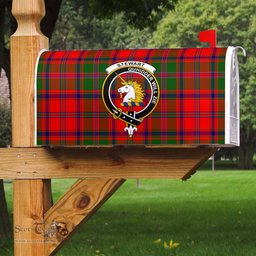 ScotsTee Shop Scottish Stewart of Appin Clan Crest Tartan Mailbox Cover
