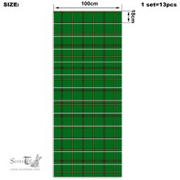 ScotsTee Shop Scottish Don (Tribe-of-Mar) Clan Tartan Stair Stickers