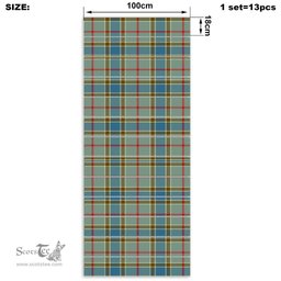 ScotsTee Shop Scottish Balfour Blue Clan Tartan Stair Stickers