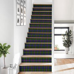 ScotsTee Shop Scottish Murray of Atholl Modern Clan Tartan Stair Stickers