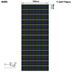 ScotsTee Shop Scottish Murray of Atholl Modern Clan Tartan Stair Stickers