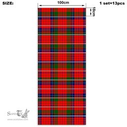 ScotsTee Shop Scottish MacNicol (of Scorrybreac) Clan Tartan Stair Stickers