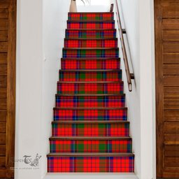 ScotsTee Shop Scottish MacNicol (of Scorrybreac) Clan Tartan Stair Stickers