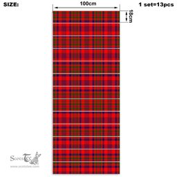 ScotsTee Shop Scottish Murray (of Dysart) Clan Tartan Stair Stickers