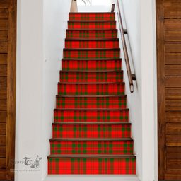 ScotsTee Shop Scottish Livingstone Modern Clan Tartan Stair Stickers