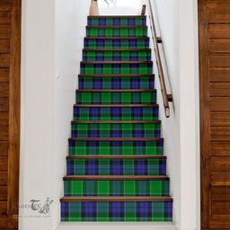 ScotsTee Shop Scottish Graham of Menteith Modern Clan Tartan Stair Stickers