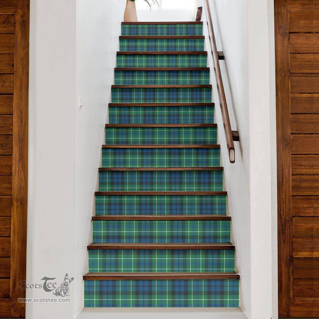 ScotsTee Shop Scottish MacNeil of Colonsay Clan Tartan Stair Stickers