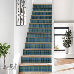 ScotsTee Shop Scottish Robertson Hunting Ancient Clan Tartan Stair Stickers