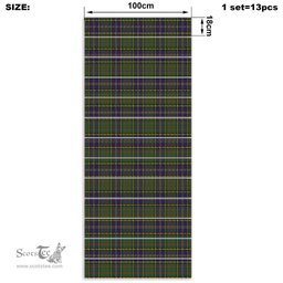 ScotsTee Shop Scottish Macmillan Hunting Modern Clan Tartan Stair Stickers