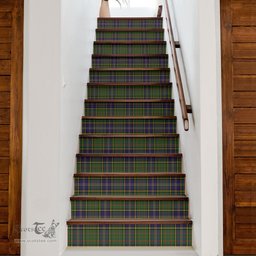 ScotsTee Shop Scottish Macmillan Hunting Modern Clan Tartan Stair Stickers