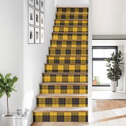 ScotsTee Shop Scottish MacLeod of Lewis Ancient Clan Tartan Stair Stickers
