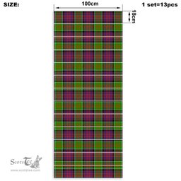 ScotsTee Shop Scottish MacDonald of Clan Ranald Clan Tartan Stair Stickers