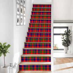 ScotsTee Shop Scottish Gow of McGouan Clan Tartan Stair Stickers