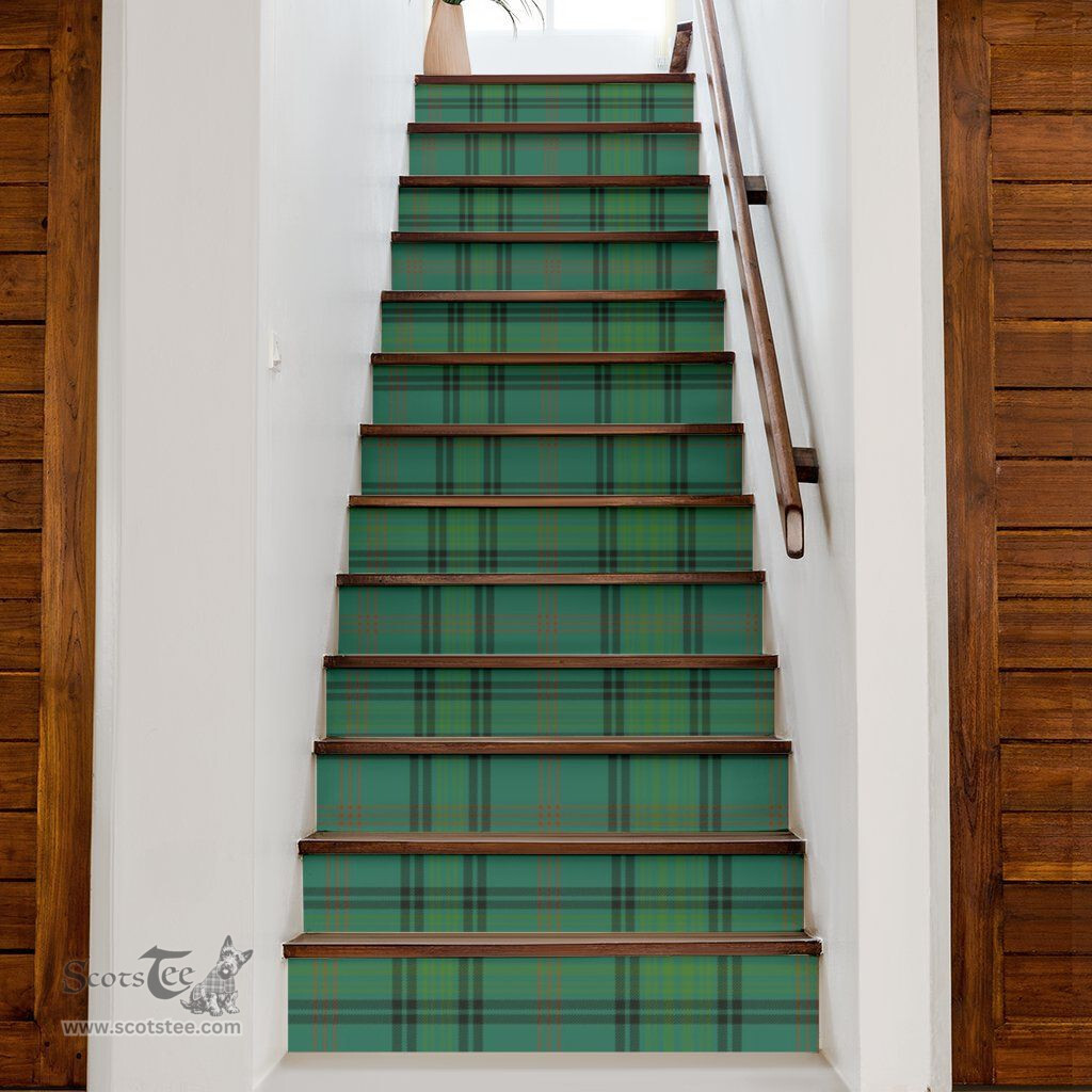 ScotsTee Shop Scottish Ross Hunting Ancient Clan Tartan Stair Stickers