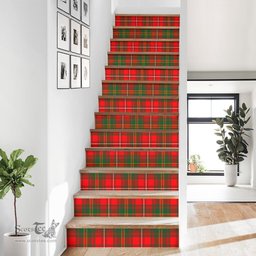 ScotsTee Shop Scottish Hay ModernHay Modern Clan Tartan Stair Stickers