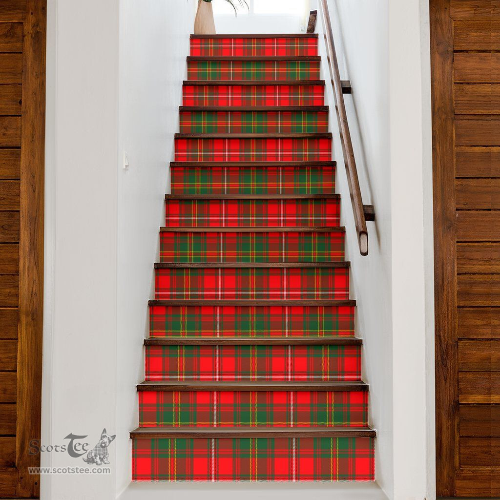 ScotsTee Shop Scottish Hay ModernHay Modern Clan Tartan Stair Stickers