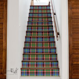 ScotsTee Shop Scottish Stirling (of Keir) Clan Tartan Stair Stickers