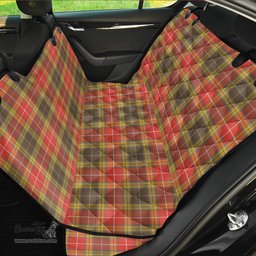 ScotsTee Shop Scottish Buchanan Old Set Weathered Clan Tartan Pet Seat Cover, Dog Car Seat Cover