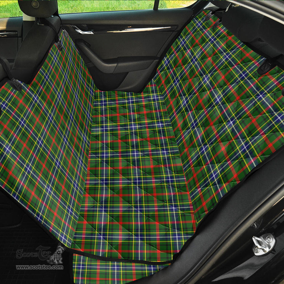 ScotsTee Shop Scottish Bisset Clan Tartan Pet Seat Cover, Dog Car Seat Cover