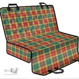ScotsTee Shop Scottish Buchanan Old Sett Clan Tartan Pet Seat Cover, Dog Car Seat Cover
