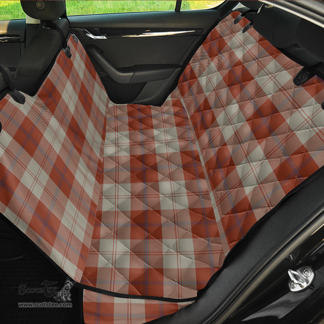 ScotsTee Shop Scottish Davidson Dress Dancers Clan Tartan Pet Seat Cover, Dog Car Seat Cover