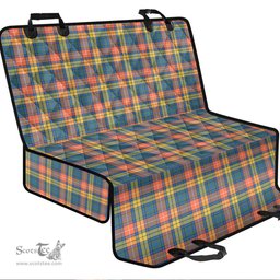 ScotsTee Shop Scottish Buchanan Ancient Clan Tartan Pet Seat Cover, Dog Car Seat Cover