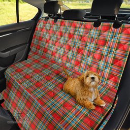 ScotsTee Shop Scottish Chattan Clan Tartan Pet Seat Cover, Dog Car Seat Cover