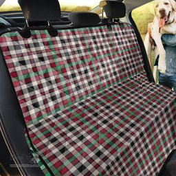 ScotsTee Shop Scottish Borthwick Dress Ancient Clan Tartan Pet Seat Cover, Dog Car Seat Cover