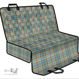 ScotsTee Shop Scottish Balfour Blue Clan Tartan Pet Seat Cover, Dog Car Seat Cover