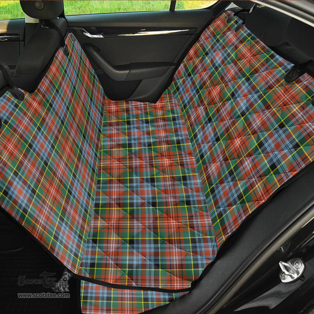 ScotsTee Shop Scottish Caledonia Ancient Clan Tartan Pet Seat Cover, Dog Car Seat Cover