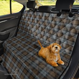 ScotsTee Shop Scottish BlackWatch Weathered Clan Tartan Pet Seat Cover, Dog Car Seat Cover