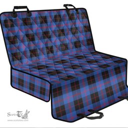 ScotsTee Shop Scottish Angus Modern Clan Tartan Pet Seat Cover, Dog Car Seat Cover