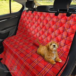 ScotsTee Shop Scottish Burnett Modern Clan Tartan Pet Seat Cover, Dog Car Seat Cover