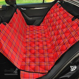 ScotsTee Shop Scottish Burnett Modern Clan Tartan Pet Seat Cover, Dog Car Seat Cover