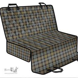 ScotsTee Shop Scottish Campbell Argyll Weathered Clan Tartan Pet Seat Cover, Dog Car Seat Cover