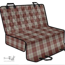 ScotsTee Shop Scottish Cunningham Burgundy Dancers Clan Tartan Pet Seat Cover, Dog Car Seat Cover