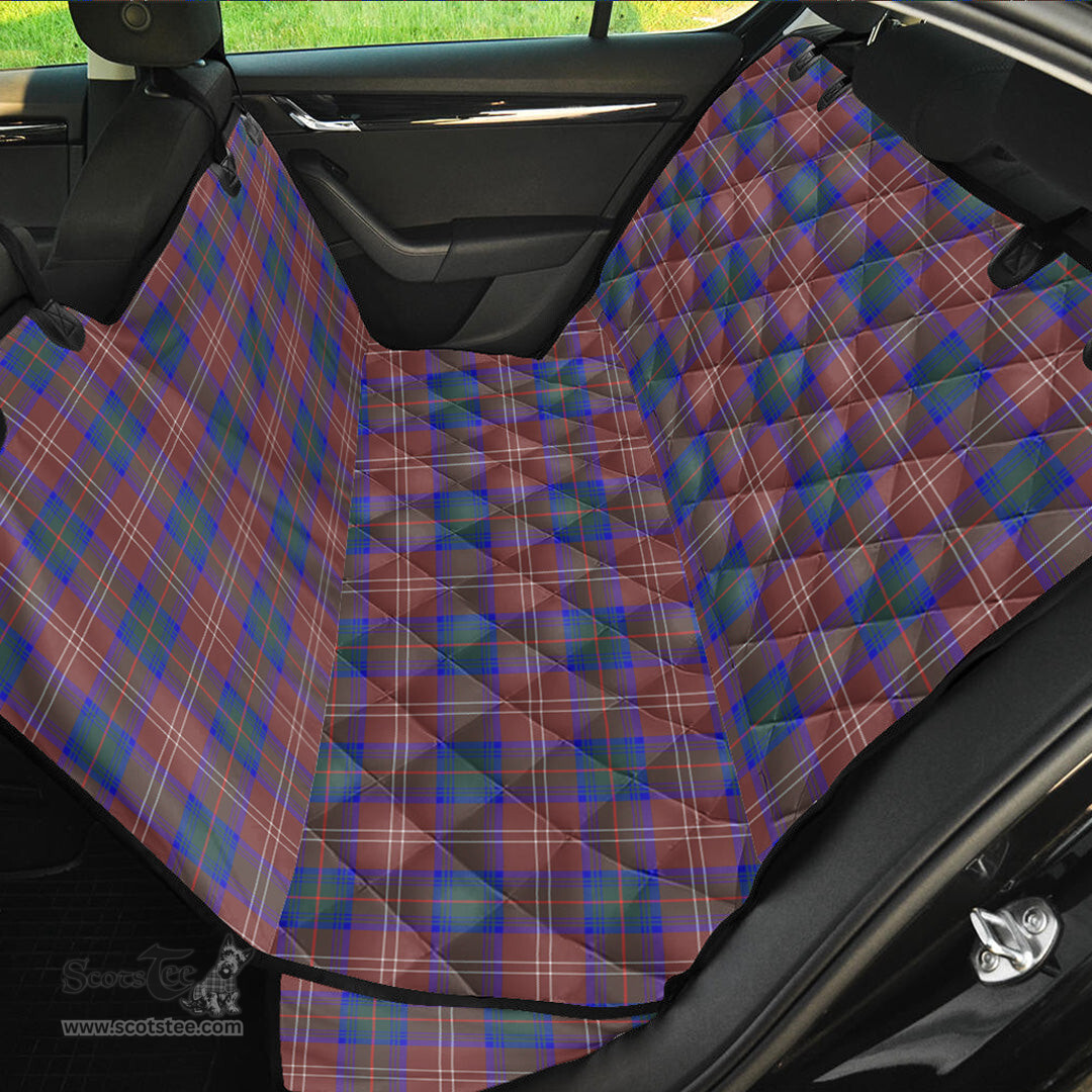 ScotsTee Shop Scottish Chisholm Hunting Modern Clan Tartan Pet Seat Cover, Dog Car Seat Cover