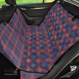 ScotsTee Shop Scottish Chisholm Hunting Modern Clan Tartan Pet Seat Cover, Dog Car Seat Cover