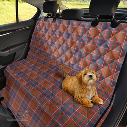 ScotsTee Shop Scottish Cameron of Lochiel Ancient Clan Tartan Pet Seat Cover, Dog Car Seat Cover